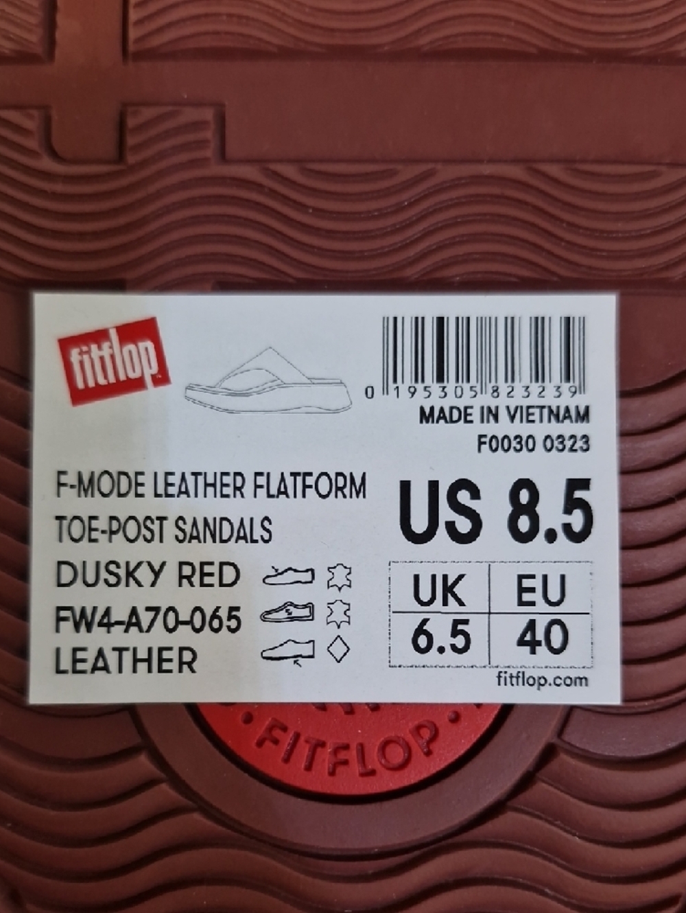 FitFlop F-Mode Platform Sandals 8.5 US : New - Picture 5 of 5